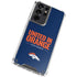 NFL Denver Broncos Team Motto Galaxy S21 Ultra 5G Clear Case