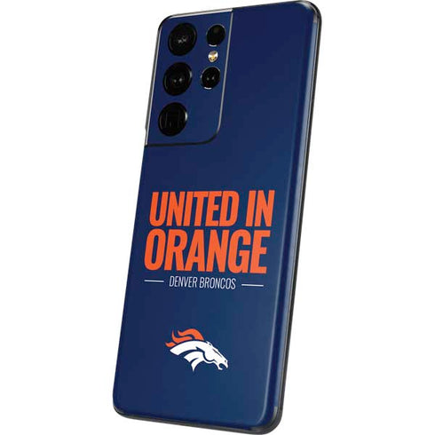 NFL Denver Broncos Team Motto Galaxy S21 Ultra 5G Skin