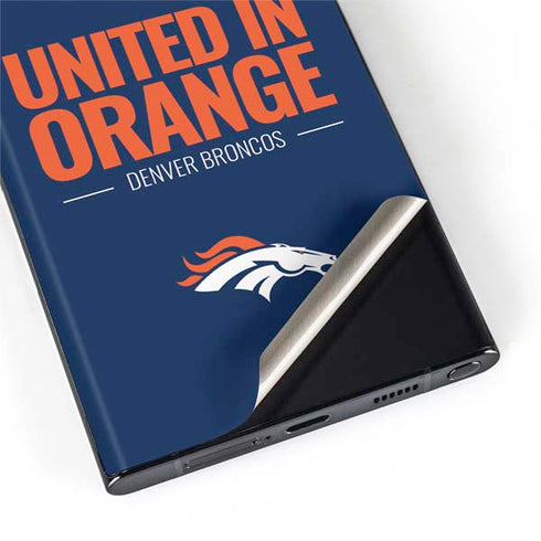 NFL Denver Broncos Team Motto Galaxy S22 Ultra Skin