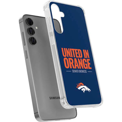 NFL Denver Broncos Team Motto Galaxy S24 Plus Clear Case