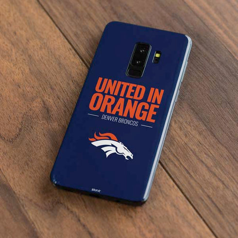 NFL Denver Broncos Team Motto Galaxy S9 Plus Skin