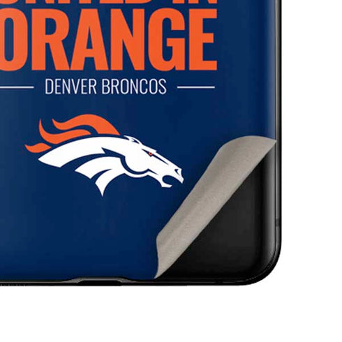 NFL Denver Broncos Team Motto Galaxy Z Flip Skin