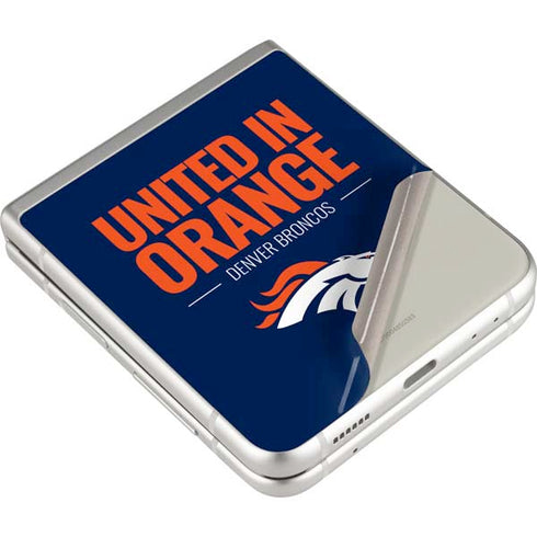 NFL Denver Broncos Team Motto Galaxy Z Flip3 5G Skin