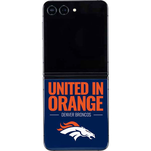 NFL Denver Broncos Team Motto Galaxy Z Flip5 5G Skin