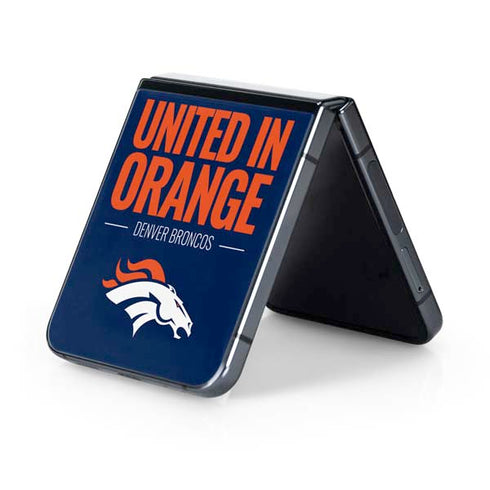 NFL Denver Broncos Team Motto Galaxy Z Flip5 5G Skin