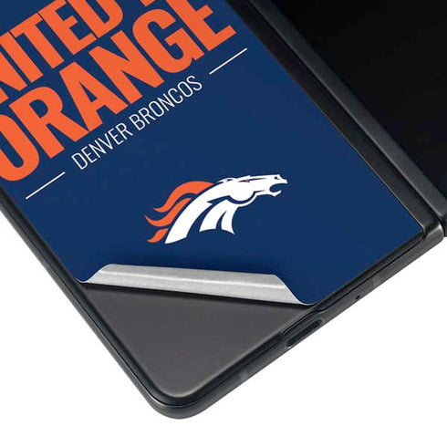 NFL Denver Broncos Team Motto Galaxy Z Fold4 5G Skin
