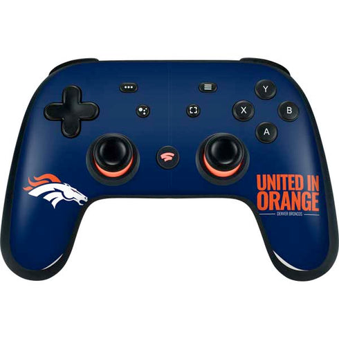NFL Denver Broncos Team Motto Google Stadia Controller Skin