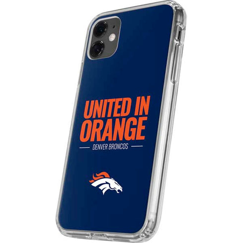 NFL Denver Broncos Team Motto iPhone 11 Clear Case