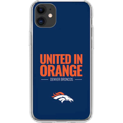 NFL Denver Broncos Team Motto iPhone 11 Clear Case