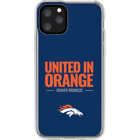 NFL Denver Broncos Team Motto iPhone 11 Pro Clear Case