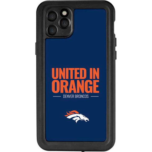 NFL Denver Broncos Team Motto iPhone 11 Pro Max Waterproof Case