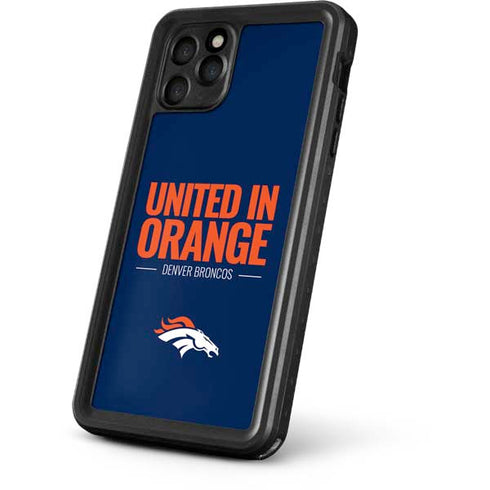 NFL Denver Broncos Team Motto iPhone 11 Pro Waterproof Case