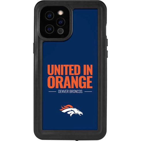 NFL Denver Broncos Team Motto iPhone 12 Pro Max Waterproof Case