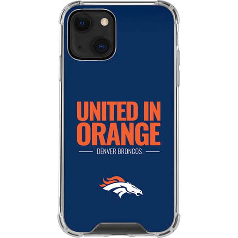 NFL Denver Broncos Team Motto iPhone 13 Clear Case