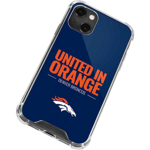 NFL Denver Broncos Team Motto iPhone 13 Mini Clear Case