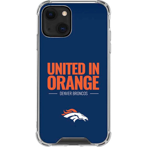 NFL Denver Broncos Team Motto iPhone 14 Clear Case