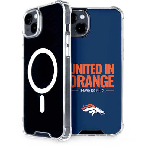 NFL Denver Broncos Team Motto iPhone 15 Plus MagSafe Case