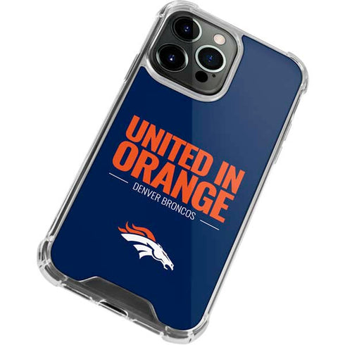 NFL Denver Broncos Team Motto iPhone 14 Pro Clear Case