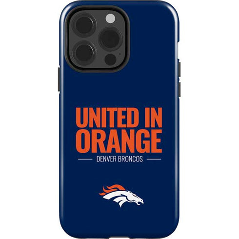 NFL Denver Broncos Team Motto iPhone 15 Pro Impact Case