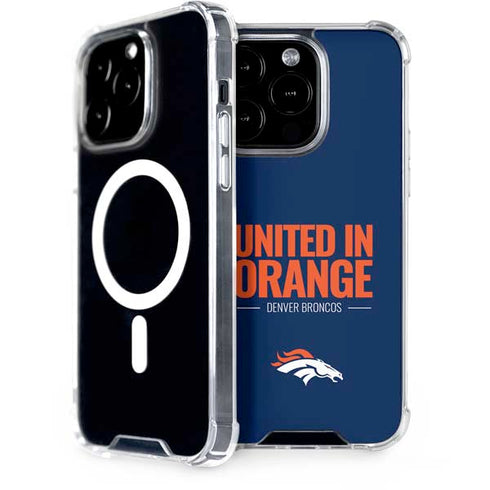 NFL Denver Broncos Team Motto iPhone 15 Pro MagSafe Case