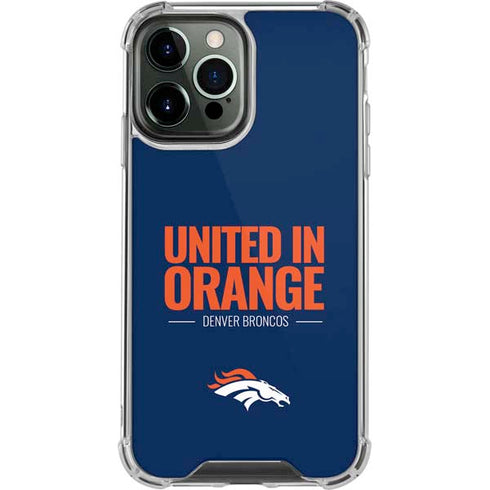 NFL Denver Broncos Team Motto iPhone 14 Pro Max Clear Case