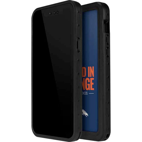 NFL Denver Broncos Team Motto iPhone 14 Pro Max Waterproof Case