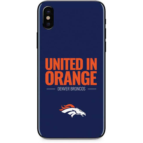 NFL Denver Broncos Team Motto iPhone X Skin
