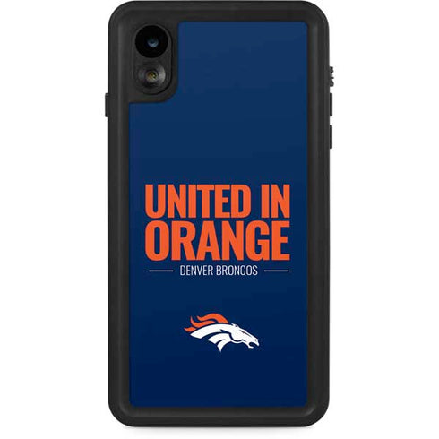 NFL Denver Broncos Team Motto iPhone XR Waterproof Case