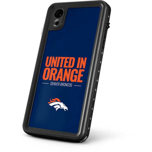 NFL Denver Broncos Team Motto iPhone XR Waterproof Case