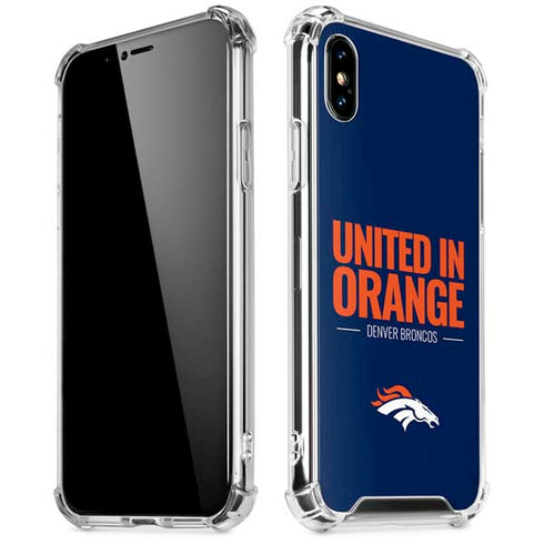 NFL Denver Broncos Team Motto iPhone XS Max Clear Case