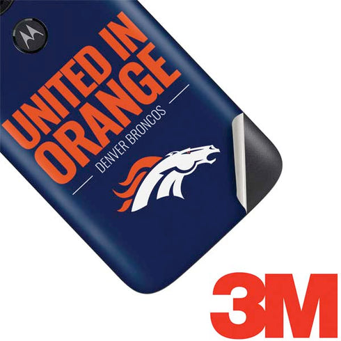 NFL Denver Broncos Team Motto Moto E5 Play Skin