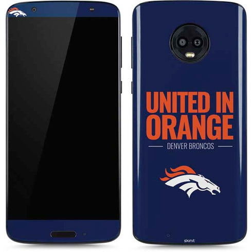 NFL Denver Broncos Team Motto Moto G6 Skin