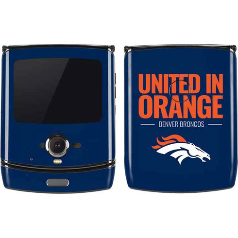 NFL Denver Broncos Team Motto Motorola RAZR Skin