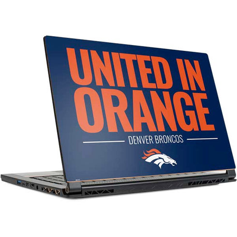 NFL Denver Broncos Team Motto MSI GS65 Stealth Laptop Skin
