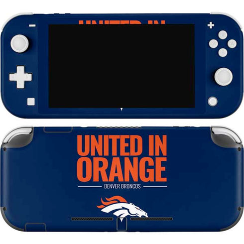NFL Denver Broncos Team Motto Nintendo Switch Lite Skin
