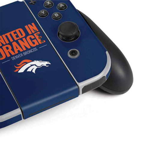 NFL Denver Broncos Team Motto Nintendo Switch OLED (2021) Skin
