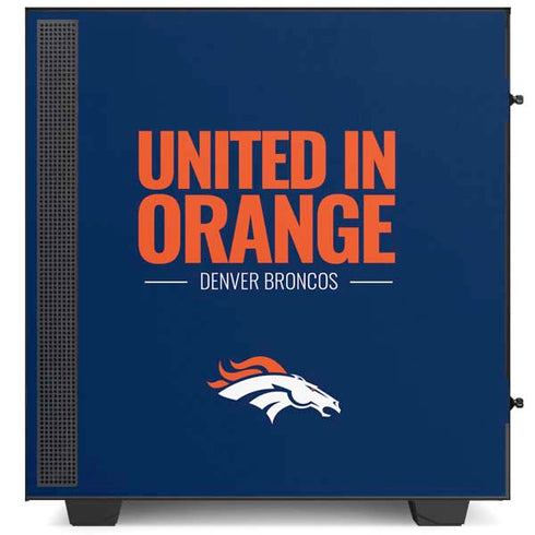 NFL Denver Broncos Team Motto NZXT H510 Compact ATX Mid-Tower Case Skin