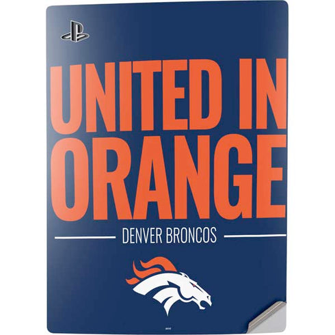 NFL Denver Broncos Team Motto PS5 Digital Edition Console Skin