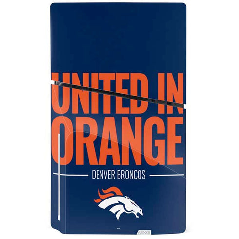 NFL Denver Broncos Team Motto PS5 Slim Disk Bundle Skin