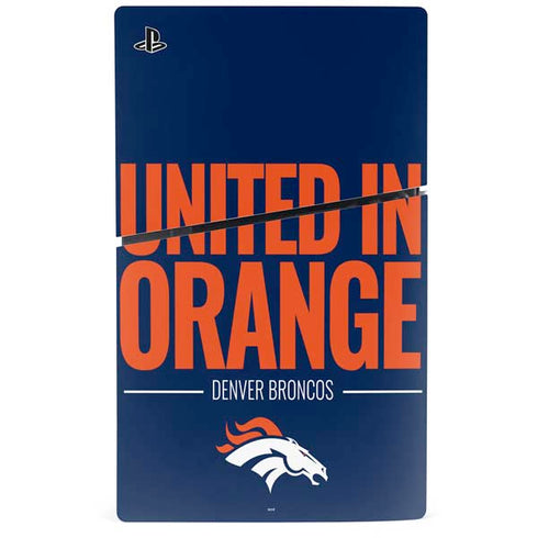 NFL Denver Broncos Team Motto PS5 Slim Disk Console Skin
