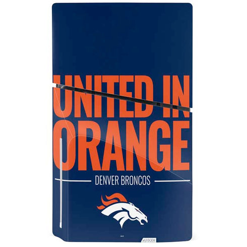 NFL Denver Broncos Team Motto PS5 Slim Disk Console Skin