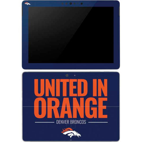 NFL Denver Broncos Team Motto Surface Go Skin