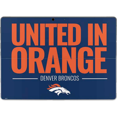 NFL Denver Broncos Team Motto Surface Pro 8 Skin