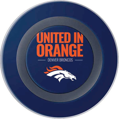 NFL Denver Broncos Team Motto Wireless Charger Skin