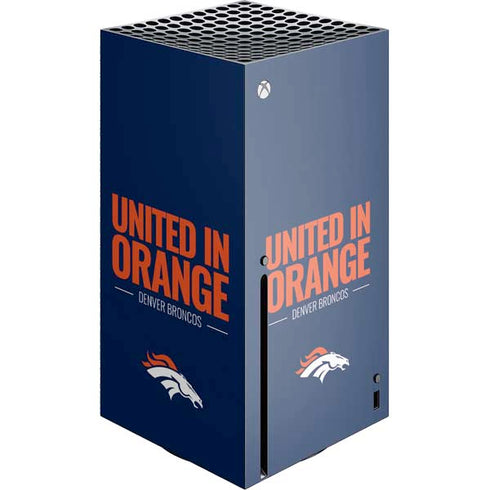 NFL Denver Broncos Team Motto Xbox Series X Console Skin