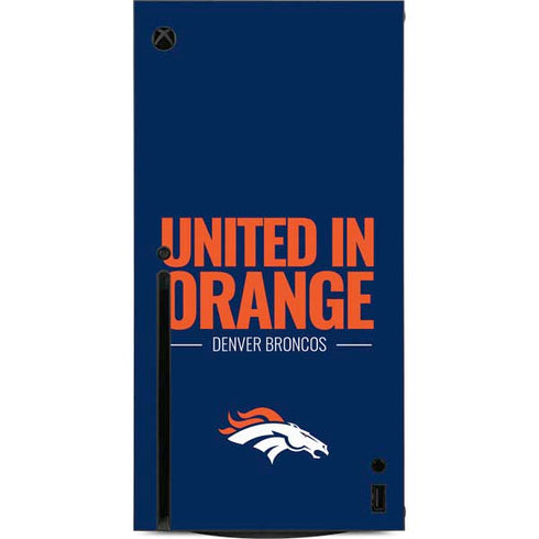 NFL Denver Broncos Team Motto Xbox Series X Console Skin