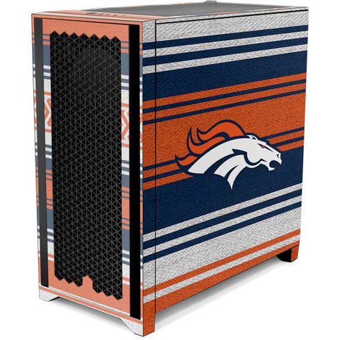 NFL Denver Broncos Trailblazer Corsair 4000D Tempered Glass Mid-Tower ATX Case Skin