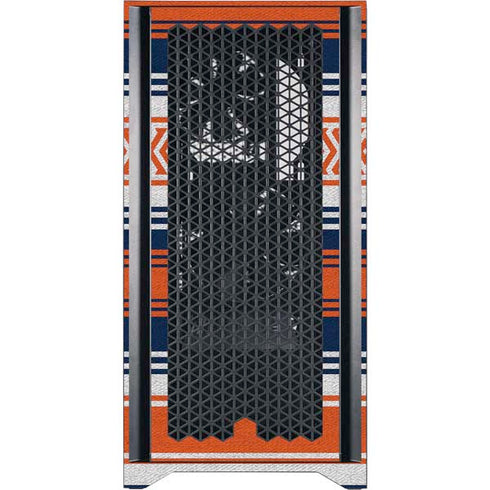 NFL Denver Broncos Trailblazer Corsair 4000D Tempered Glass Mid-Tower ATX Case Skin