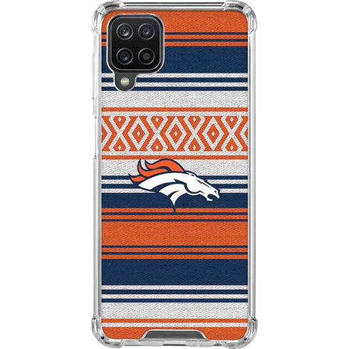 NFL Denver Broncos Trailblazer Galaxy A12 Clear Case