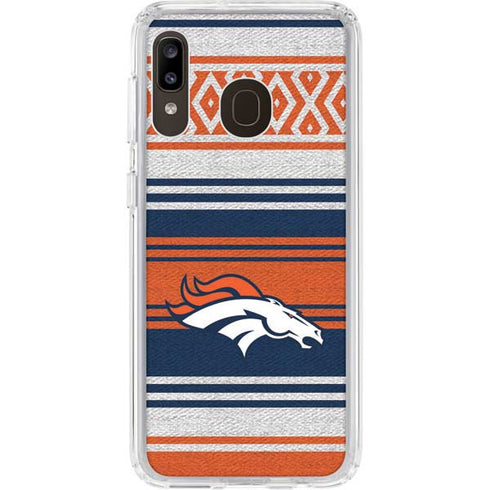 NFL Denver Broncos Trailblazer Galaxy A20 Clear Case